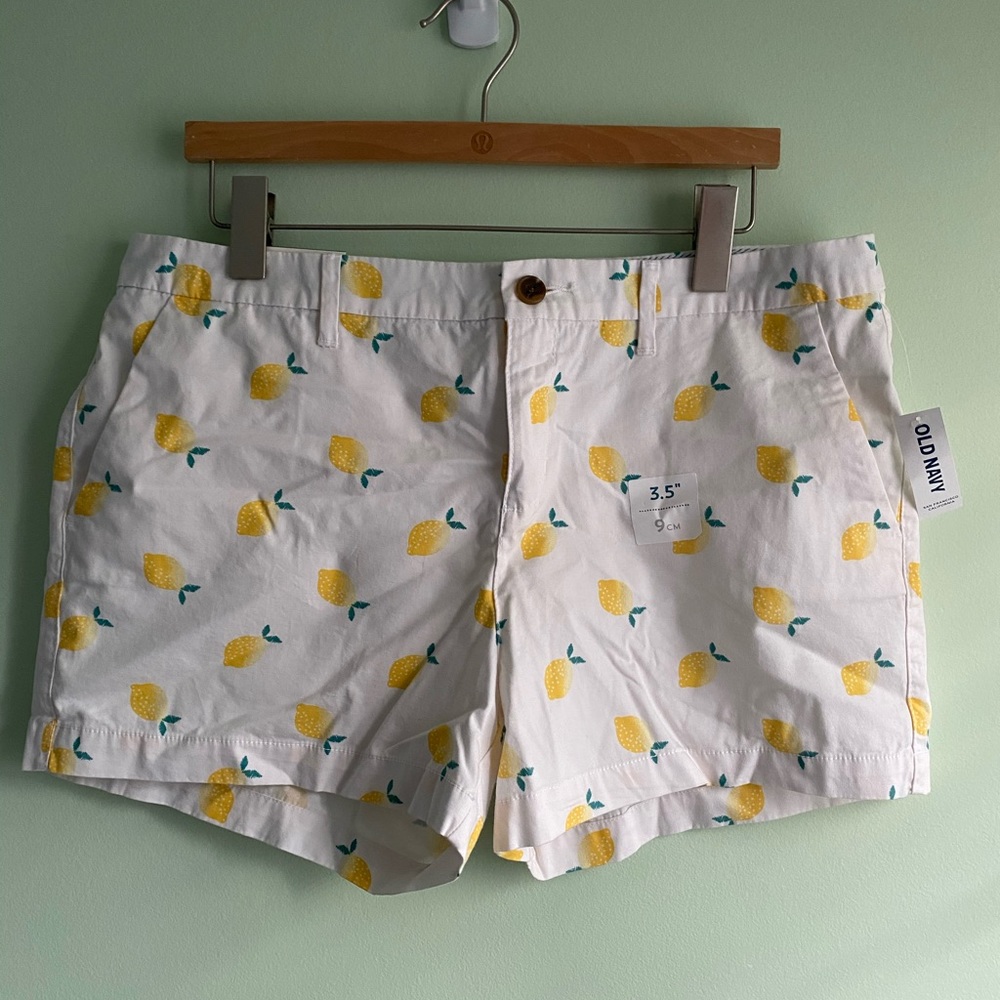 Lemon Print Shorts